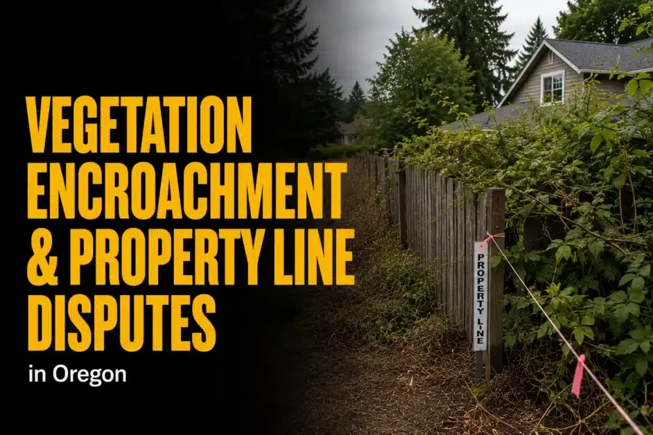 Vegetation Encroachment and Property Line Disputes in Oregon